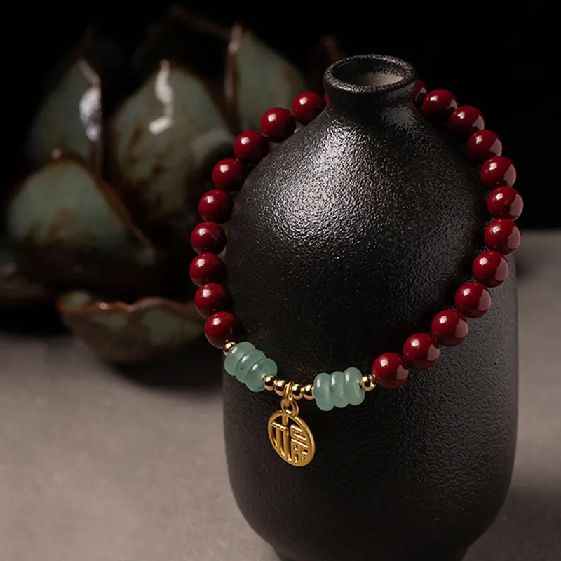 Gramda Reconstructed Cinnabar Bracelets Women's-3
