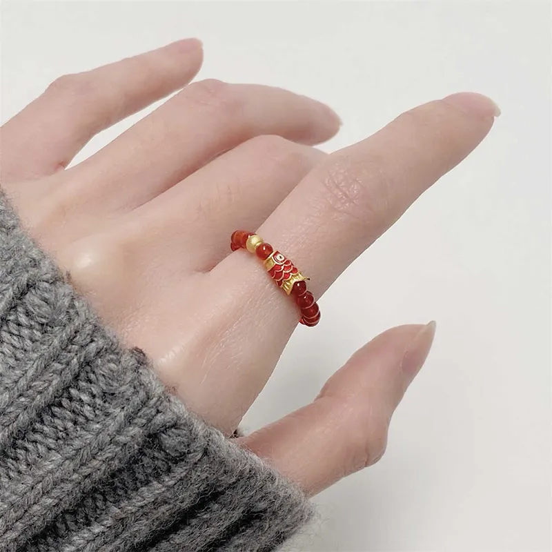 Gramda Jade Rings Women's-2
