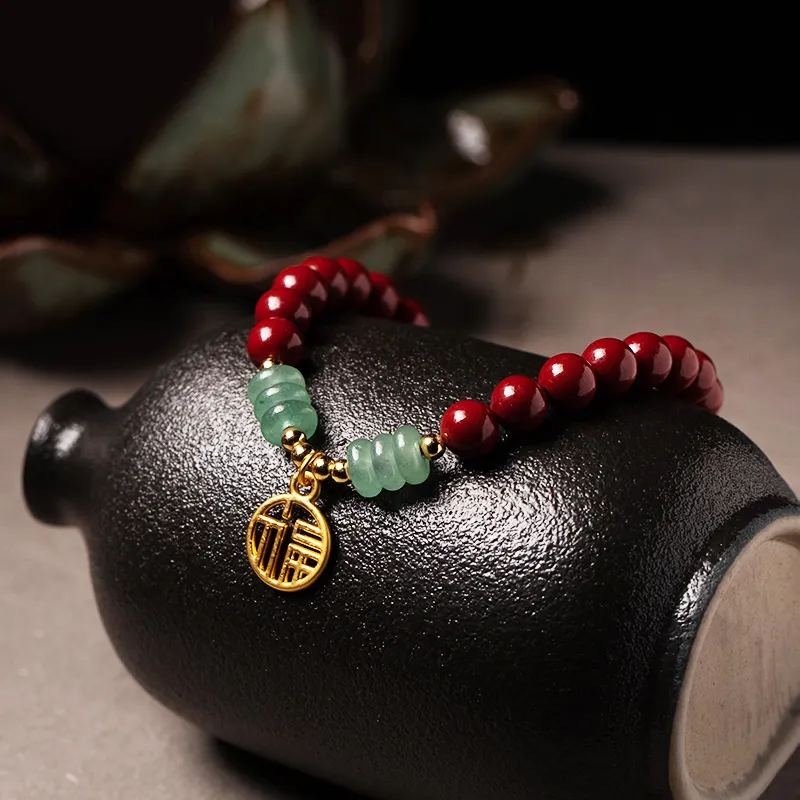 Gramda Reconstructed Cinnabar Bracelets Women's-4