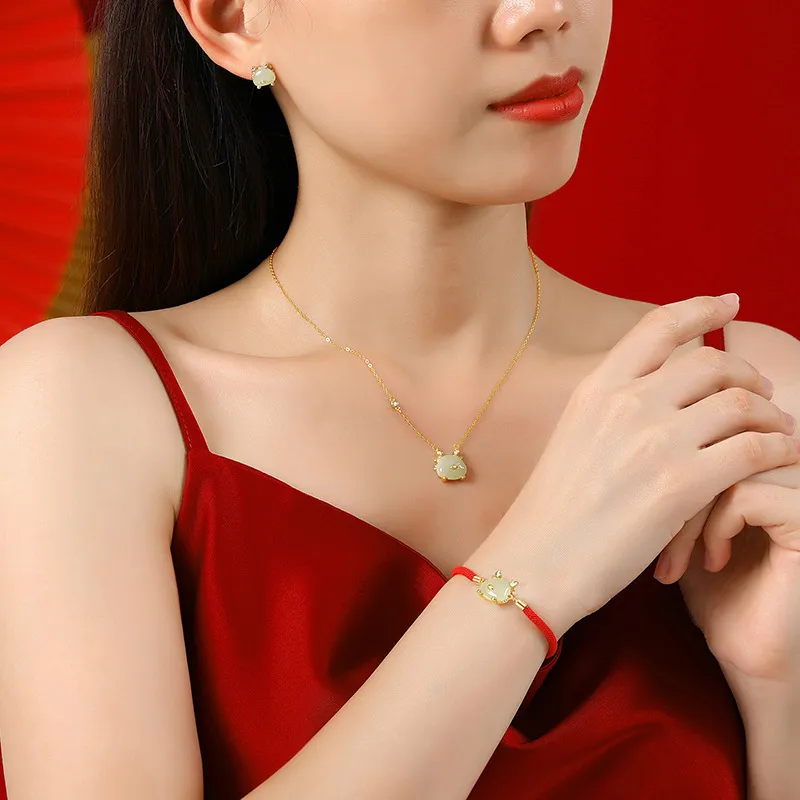 Gramda Hetian Jade Bracelets Women's Pale Greenish White Jade-1