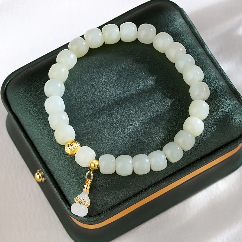 Gramda Hetian Jade Bracelets White Jade Women's-4
