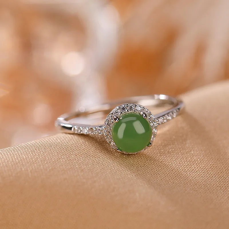 Jianlu Hetian Jade Rings Jasper Women's-2