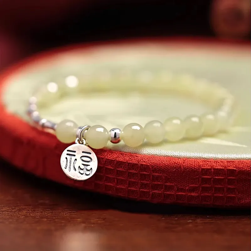 Gramda Hetian Jade Bracelets Green Jade Women's-2
