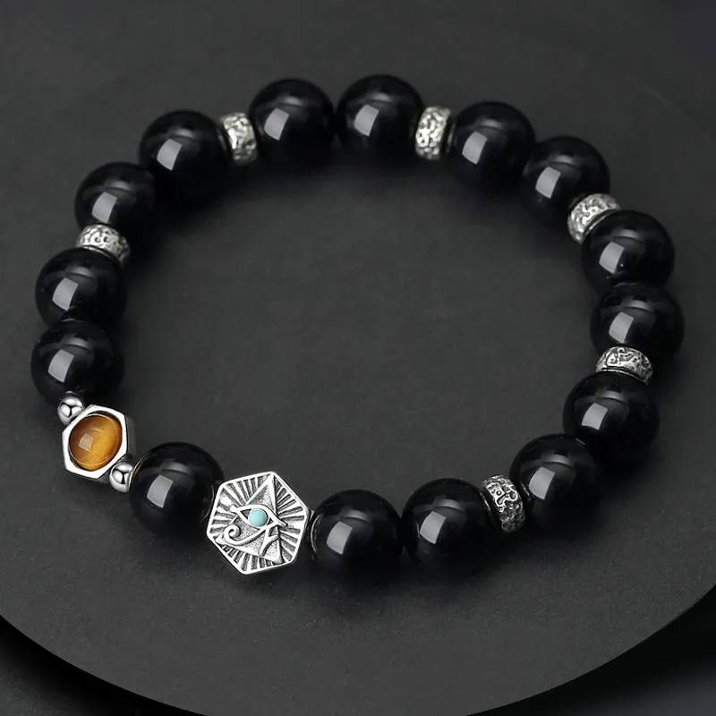 Gramda Obsidian Bracelets Men's-2