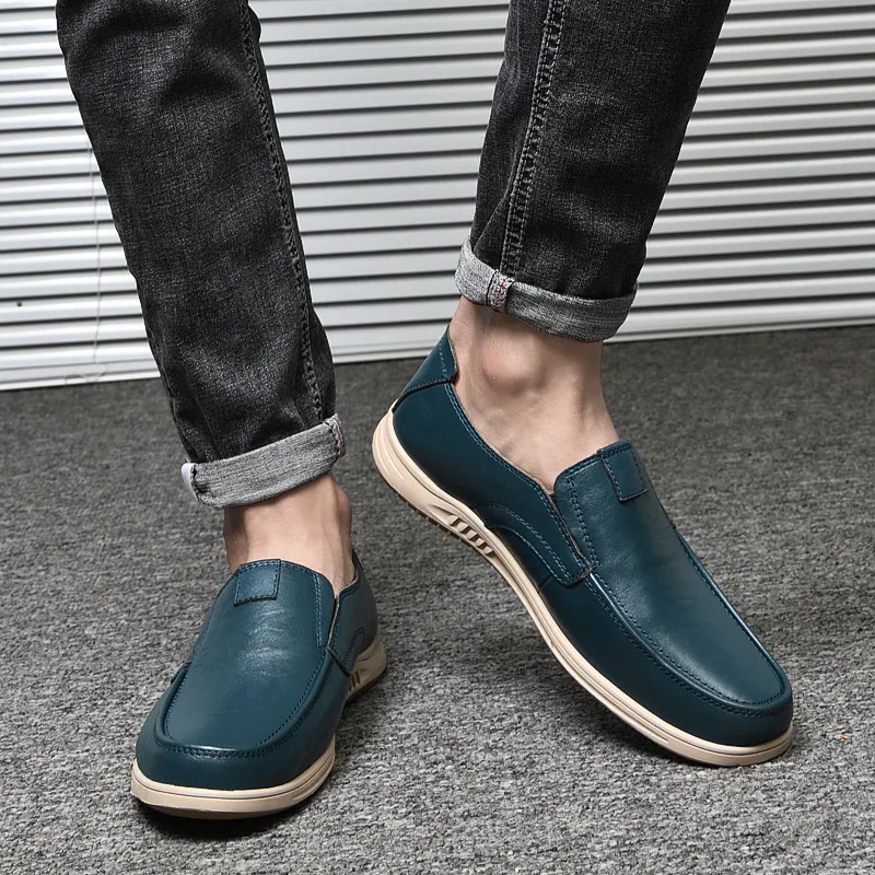 Extravagant Breathable And Wear resistant Low Top Casual Shoes Men's Blue-4