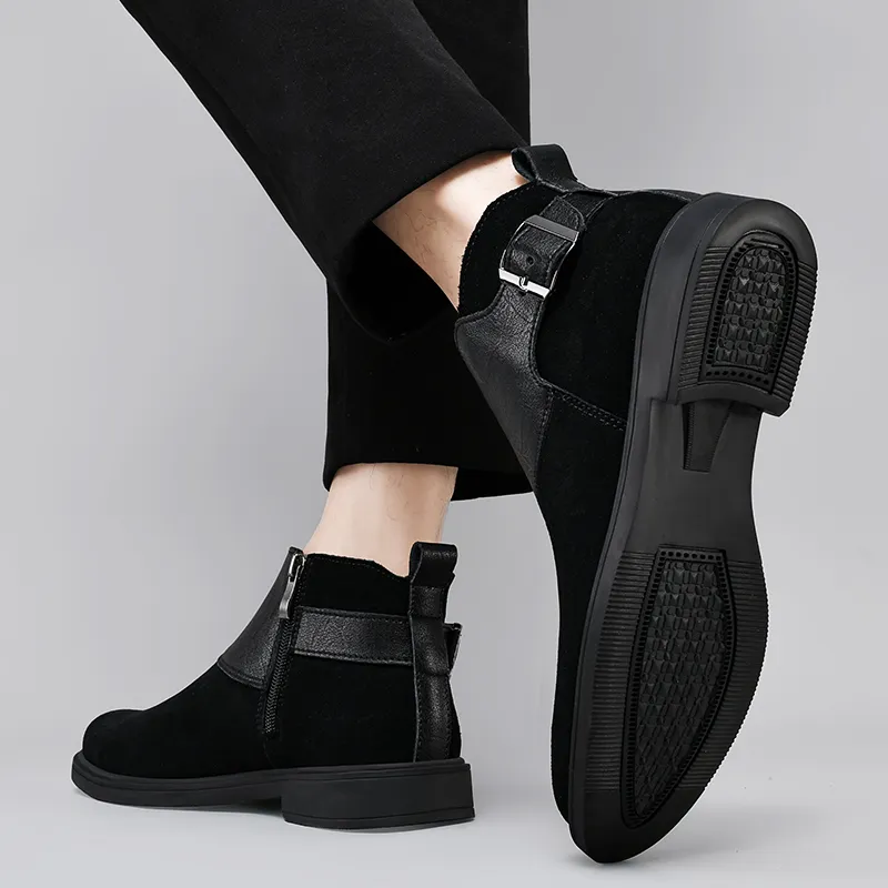 Extravagant Ankle Boots Men's Black-2
