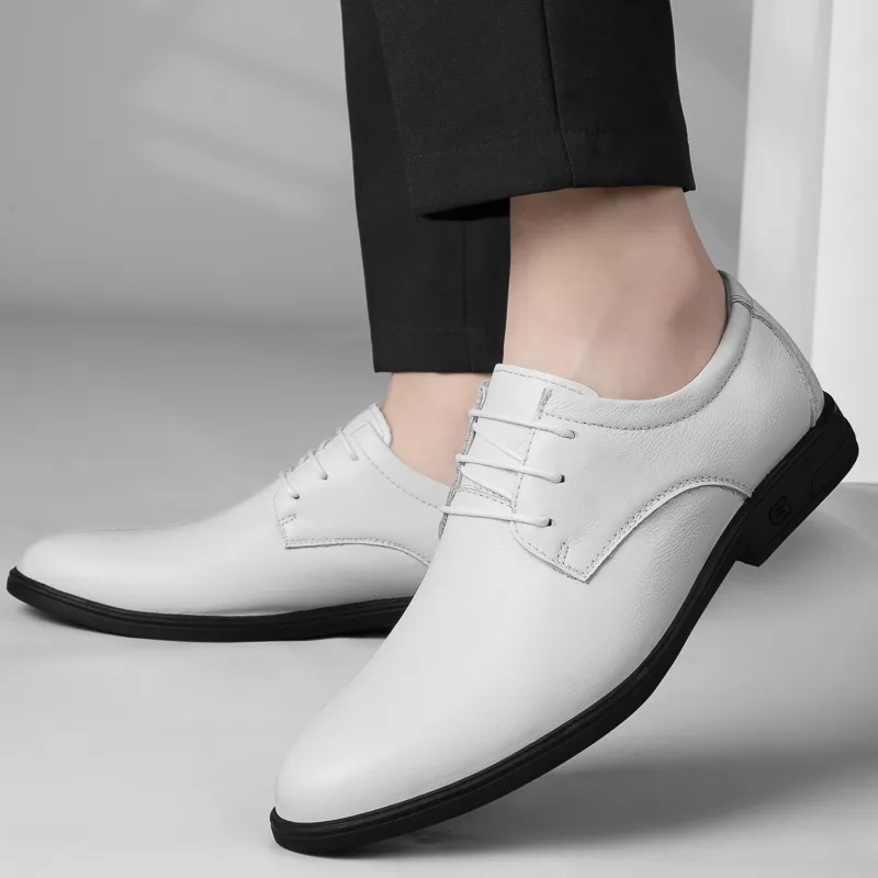 Extravagant Dress Shoes Men's White-5
