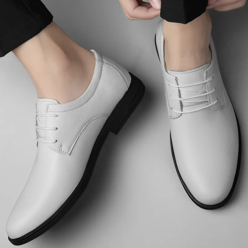 Extravagant Dress Shoes Men's White-2
