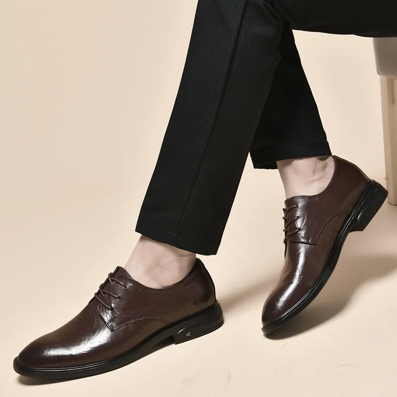 Extravagant Dress Shoes Men's Brown-1