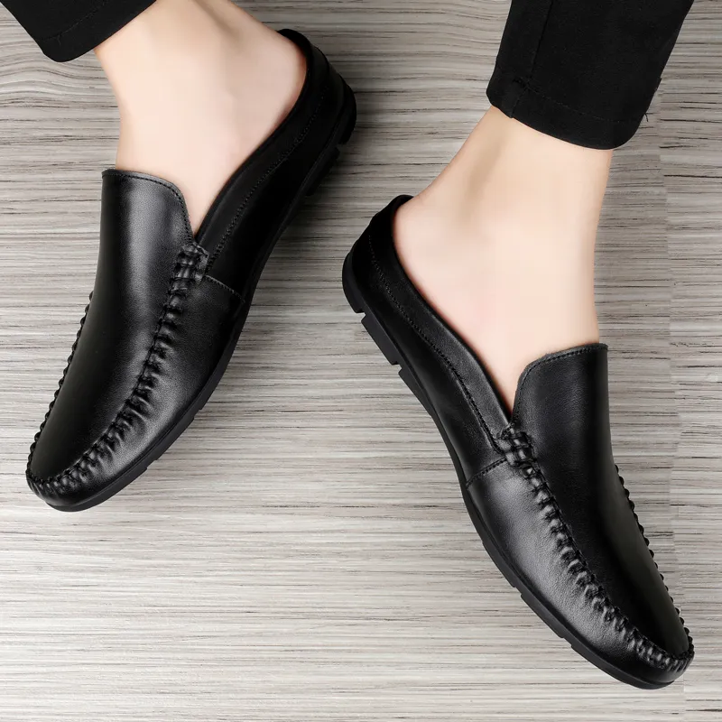 Extravagant Wrap toe Slippers Men Black-2