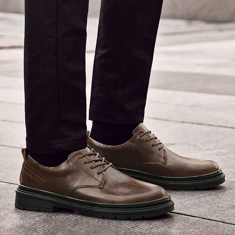 Extravagant Dress Shoes Men's Brown-4