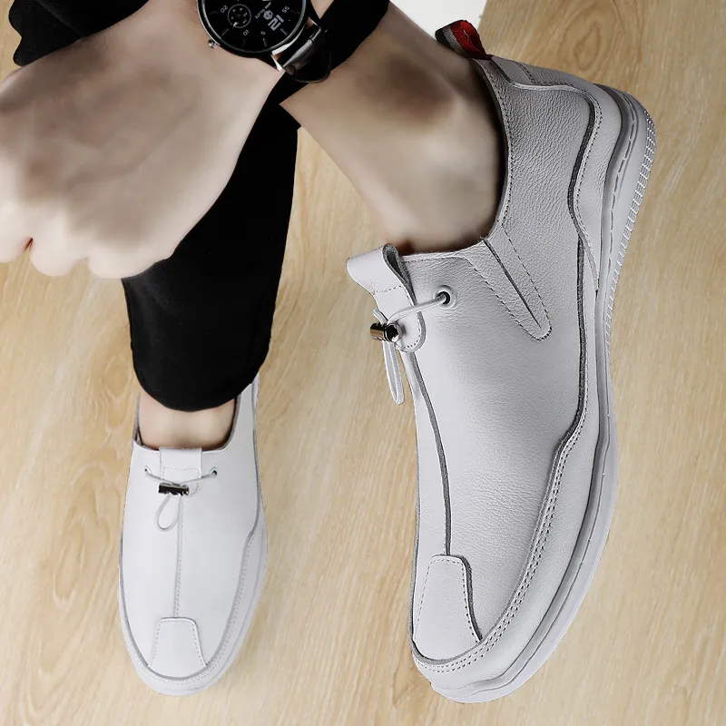 Extravagant Casual Shoes Men White-4
