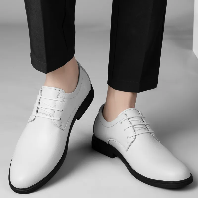 Extravagant Dress Shoes Men's White-4