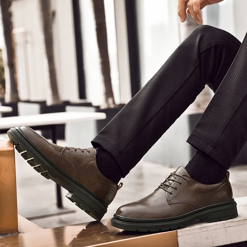 Extravagant Dress Shoes Men's Brown-5