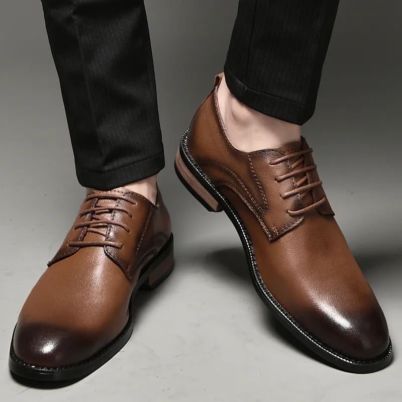 Extravagant Dress Shoes Men's Brown-4