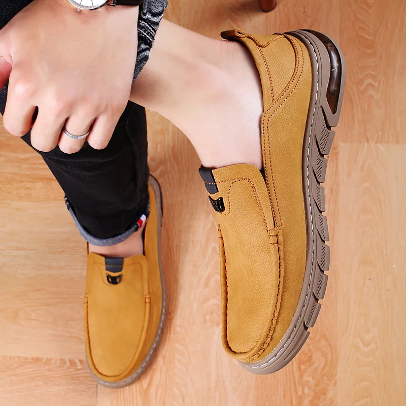 Extravagant Men's Casual Shoes Men Low Top Yellow Brown Gray-5