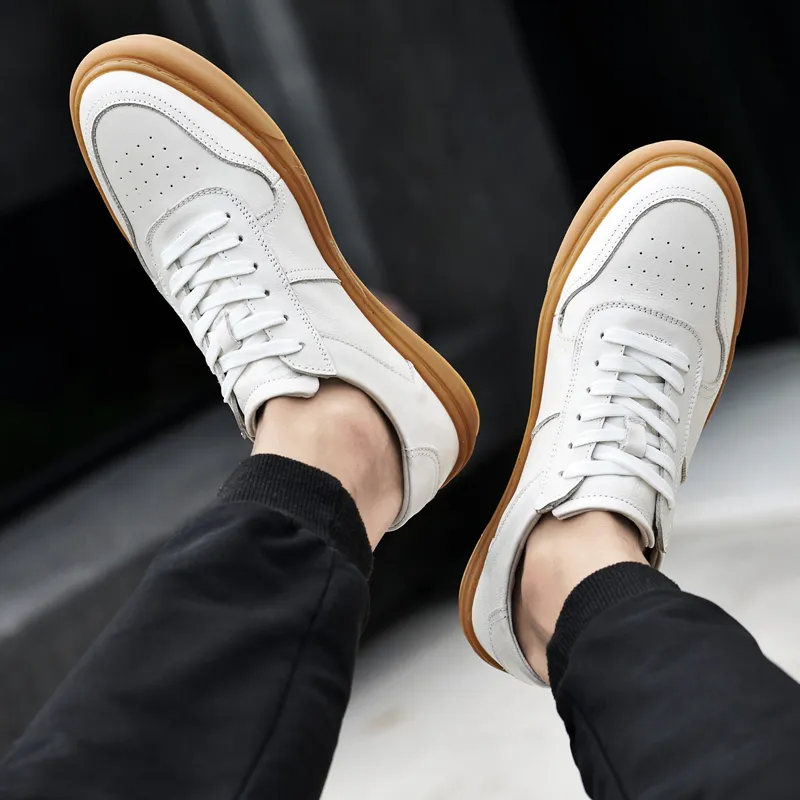 Extravagant Casual Shoes Men's White Brown-4