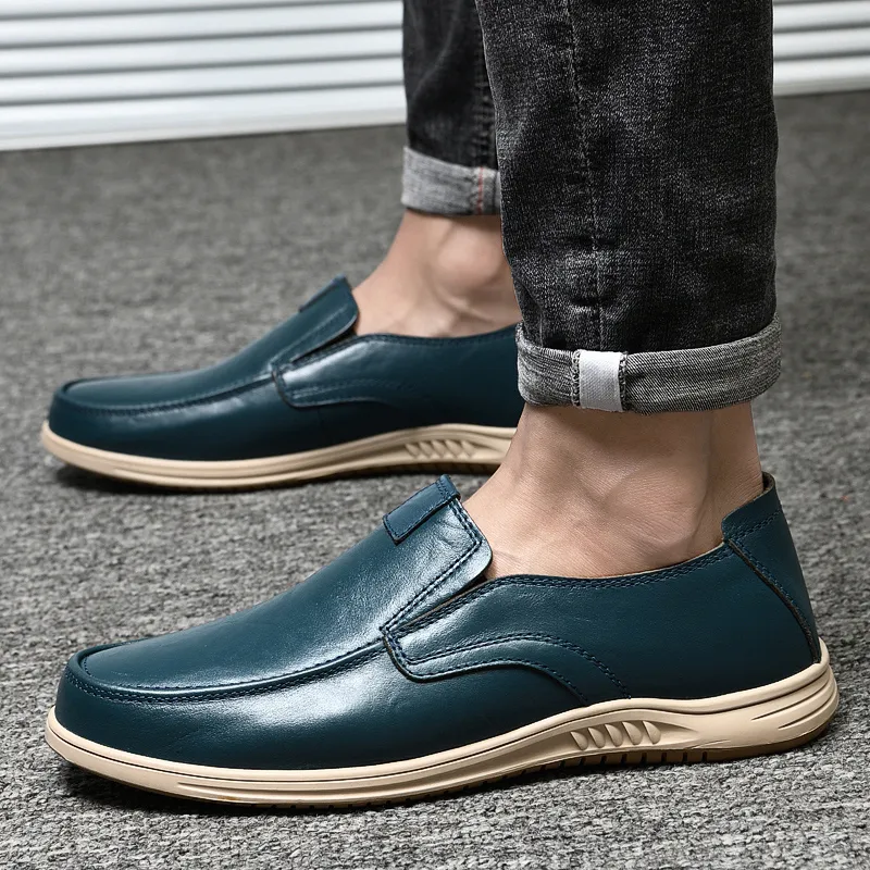 Extravagant Breathable And Wear resistant Low Top Casual Shoes Men's Blue-2
