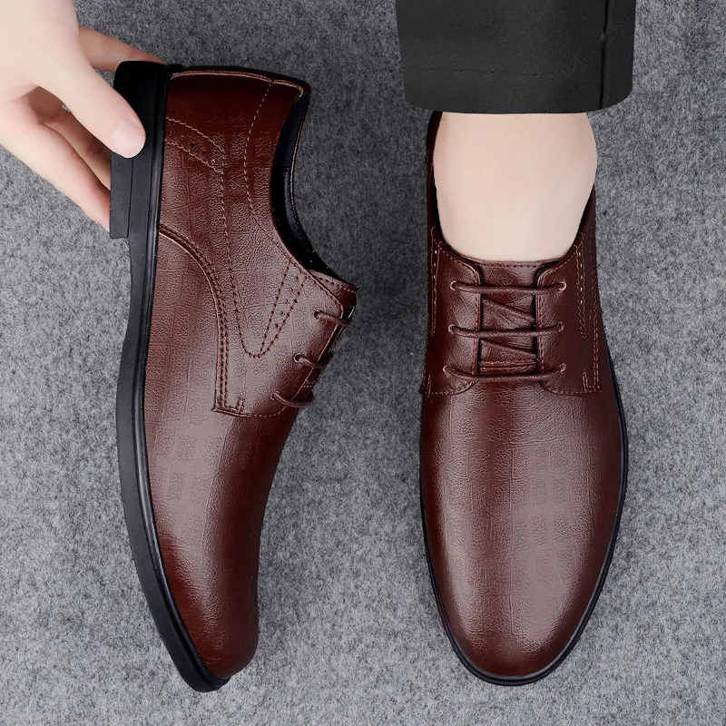 Extravagant Dress Shoes Men's Brown-4