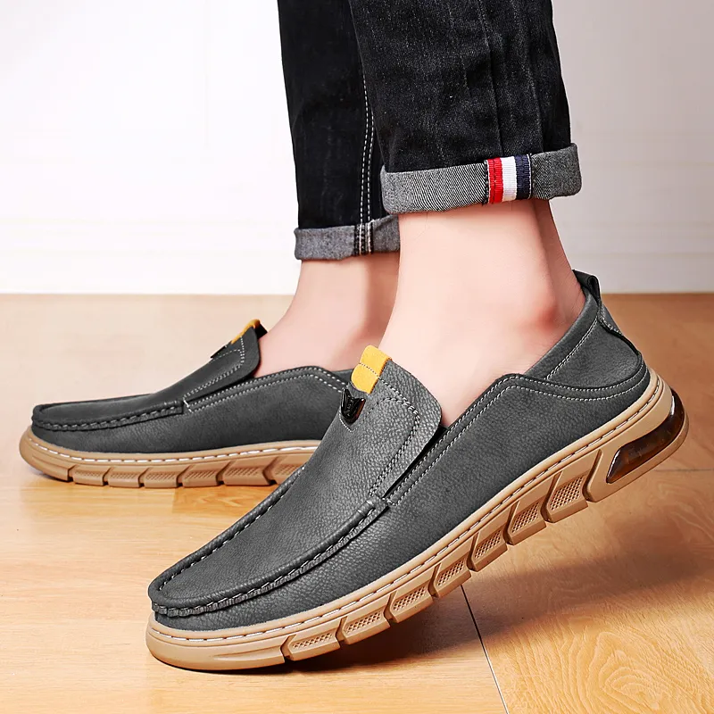 Extravagant Men's Casual Shoes Men Low Top Yellow Brown Gray-9