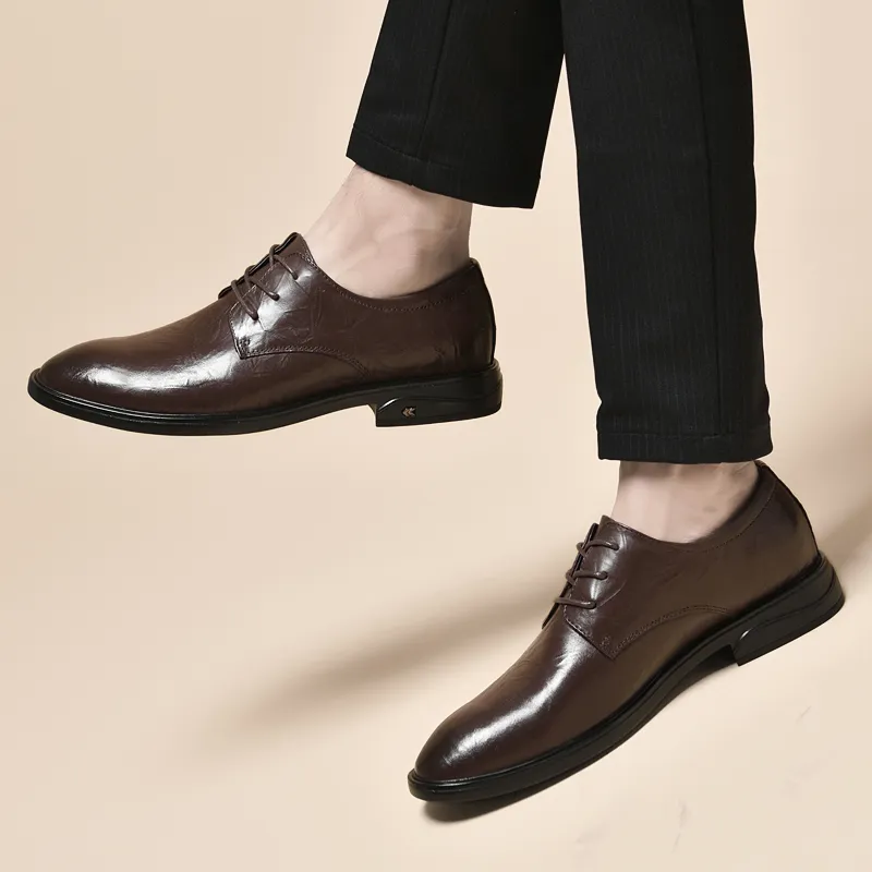 Extravagant Dress Shoes Men's Brown-2