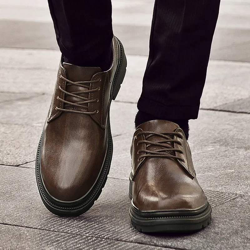 Extravagant Dress Shoes Men's Brown-3
