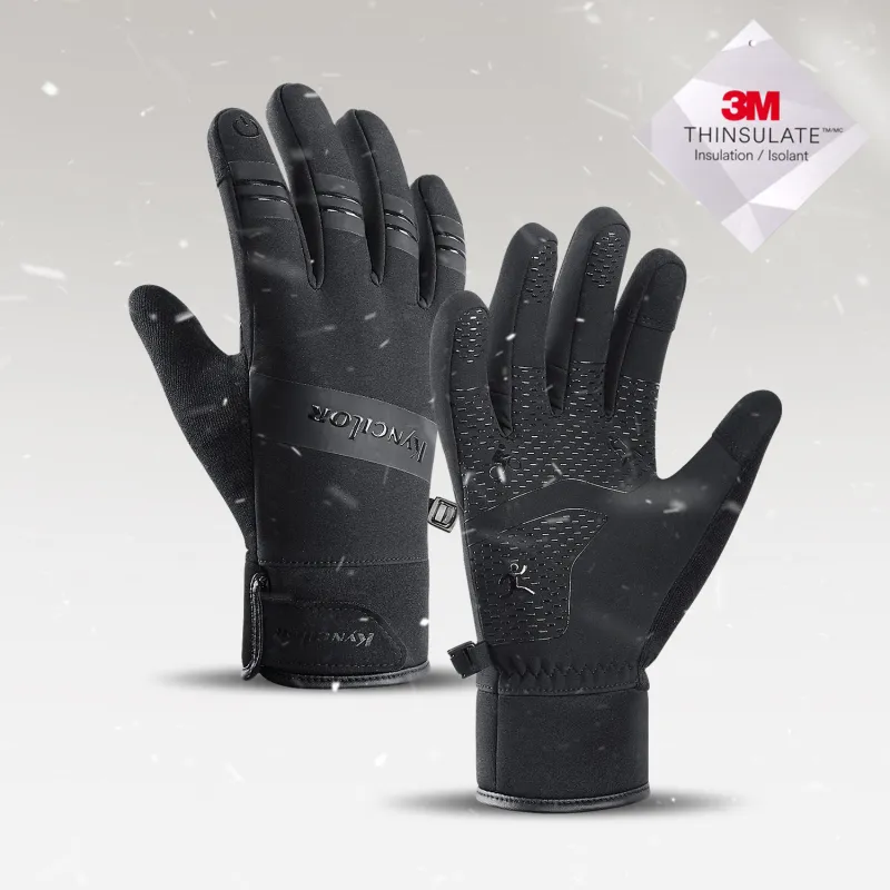 Vilico Other Riding Equipment Cycling Glove Unisex Silicone Conductive Fiber Black-4