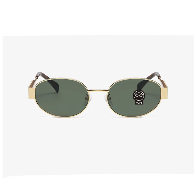 YALMY Metal Oval Sunglasses Women's-1