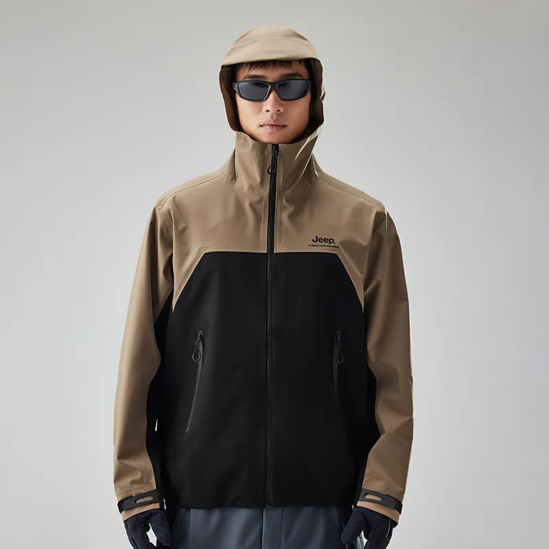 Jeep Water Resistant Windproof UV Protection Breathable Wear Resistant Warm Windbreaker Jacket Unisex-2