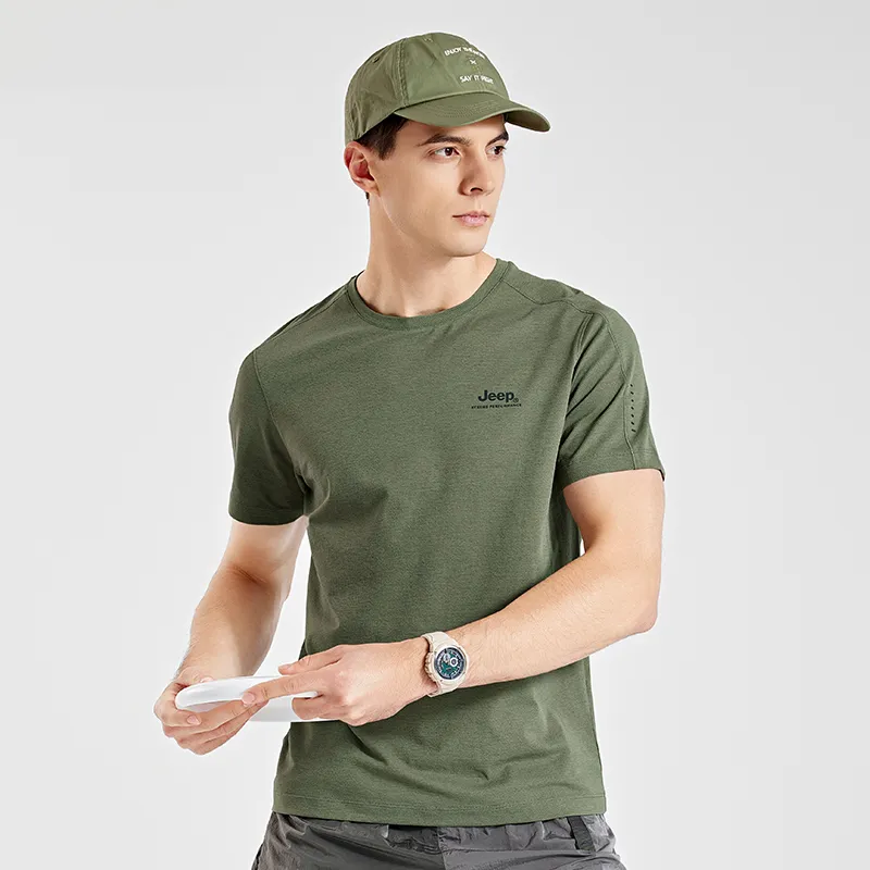 Jeep Set in Sleeve T Shirt Men's-12