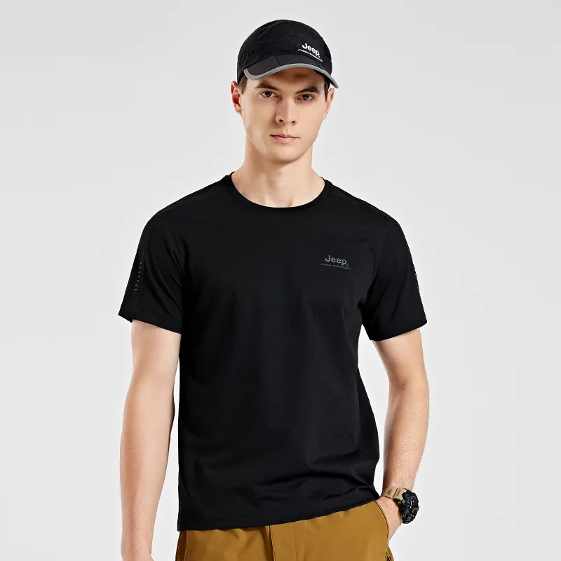 Jeep Set in Sleeve T Shirt Men's-3