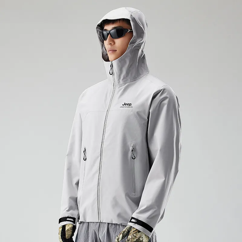 Jeep Water Resistant Windproof UV Protection Breathable Wear Resistant Warm Windbreaker Jacket Unisex-13