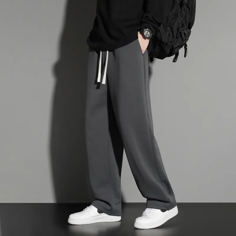 I.E Casual Pants Unisex Black+Heather Gray+Dark Gray-4