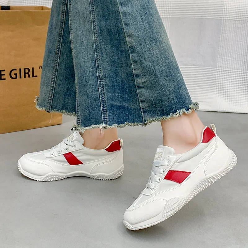 JEANSWEST German Army Trainers Classic Vintage T Trainers Low Top Casual Shoes Women's-6