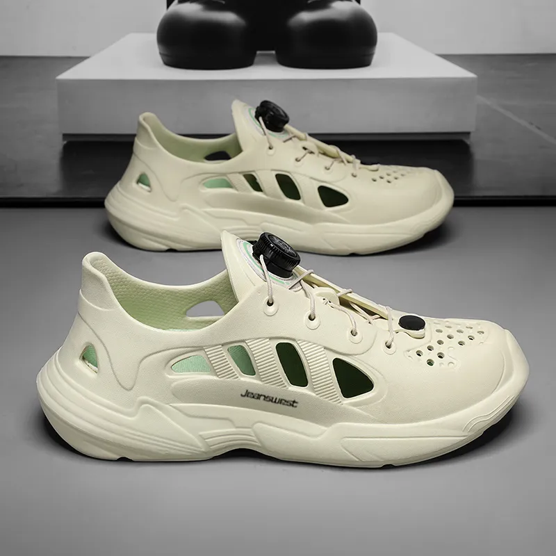 JEANSWEST Squashy And Bouncy Feeling Cut Out Fashion Minimalist Style, Dual Purpose For Outdoor And Home Use Clogs-9