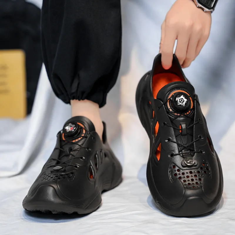 JEANSWEST Squashy And Bouncy Feeling Cut Out Fashion Minimalist Style, Dual Purpose For Outdoor And Home Use Clogs-4