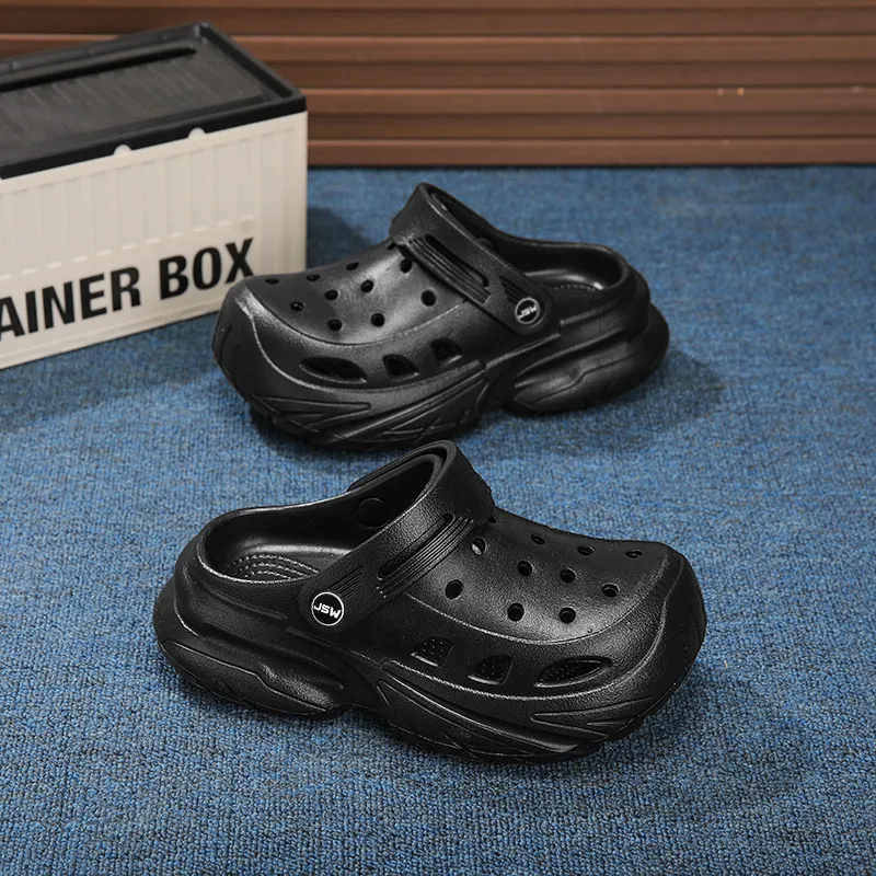 JEANSWEST Minimalist Style Fashion Trend, Home Outdoor Casual And Versatile Clogs Men's-2