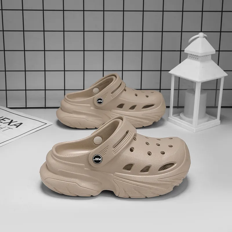 JEANSWEST Minimalist Style Fashion Trend, Home Outdoor Casual And Versatile Clogs Men's-6