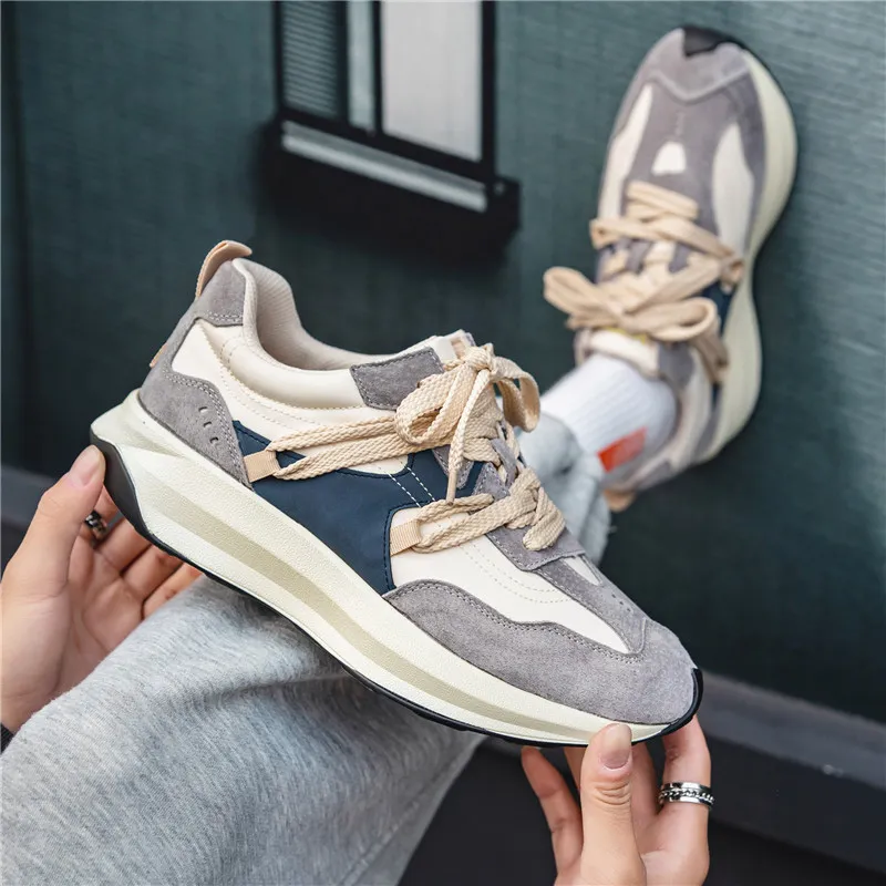 JEANSWEST American Fashion Commute Comfortable Versatile With Design Sensation Low Top Casual Shoes Beige-7