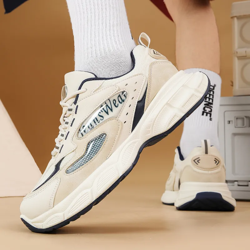 JEANSWEST Height Increasing Wear-Resistant Slip-Resistant Chunky Sneakers Unisex-2