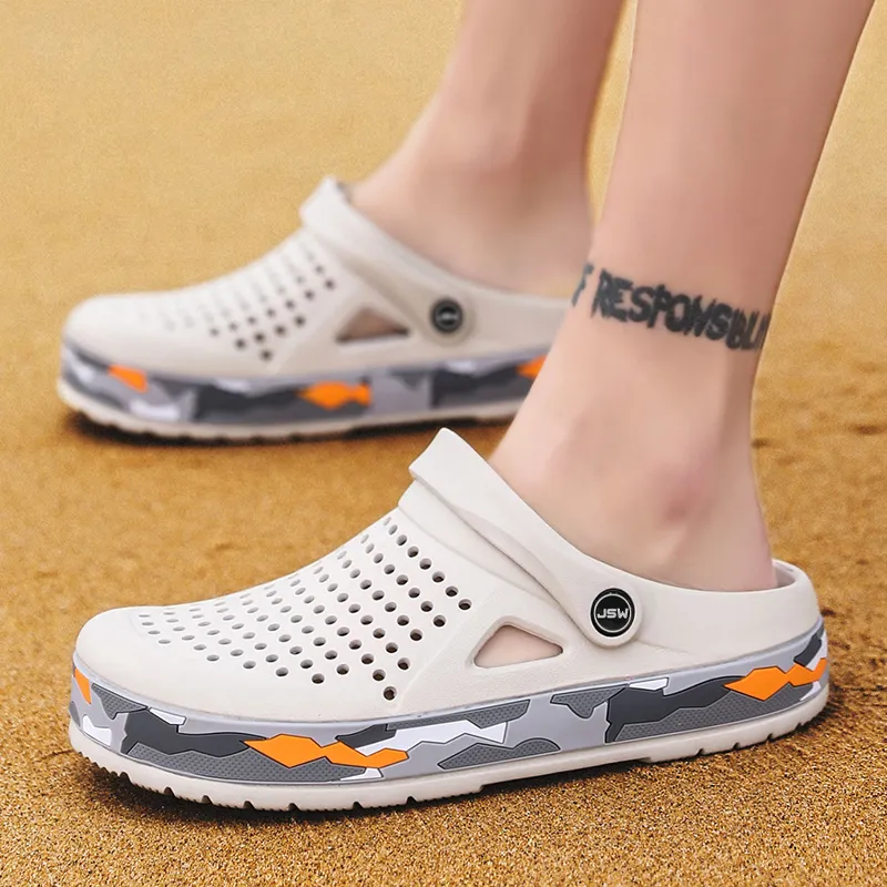 JEANSWEST Fashion Niche Design, Cloud Like Clogs Men's-13