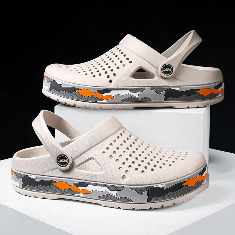 JEANSWEST Fashion Niche Design, Cloud Like Clogs Men's-12