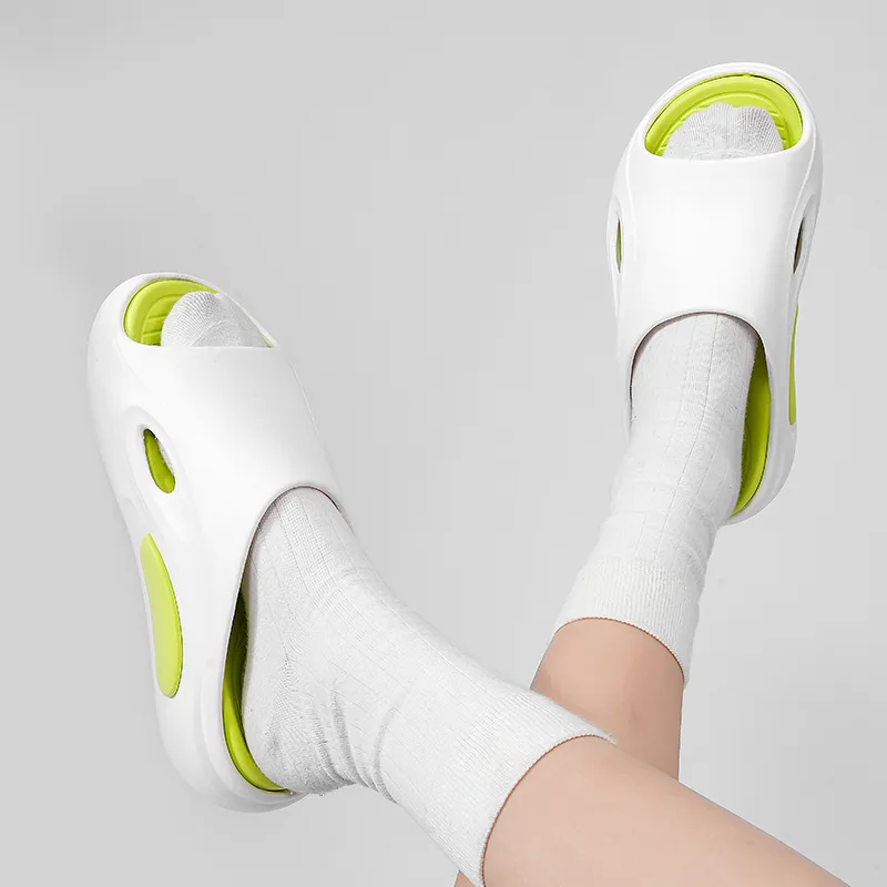 JEANSWEST Stitching Slip Resistant Odor Resistant Massage Pad Slide Slippers Unisex-9
