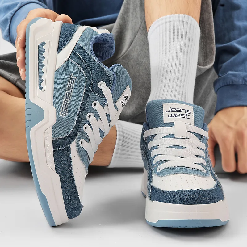 JEANSWEST Height Increasing Abrasion Resistant Slip Resistant Low Top Skateboard Shoes Unisex-3