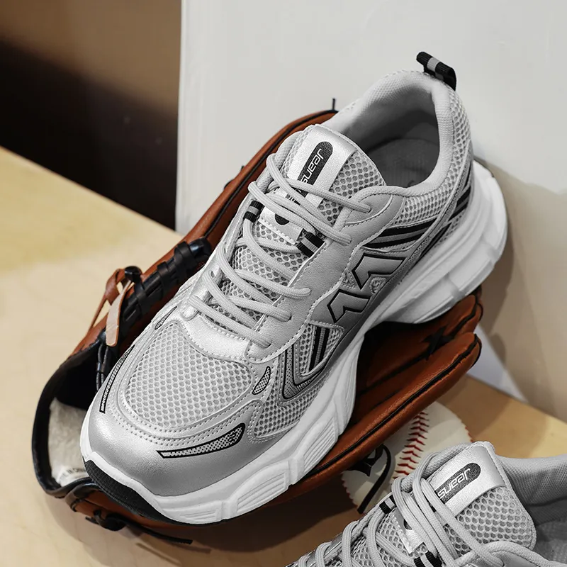 JEANSWEST Winter Maillard Style Anti Slip Wear Resistant Breathable Height Increasing Low Top Chunky Sneakers Unisex-10