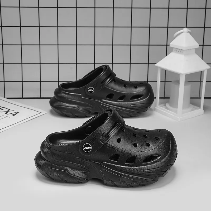 JEANSWEST Minimalist Style Fashion Trend, Home Outdoor Casual And Versatile Clogs Men's-3