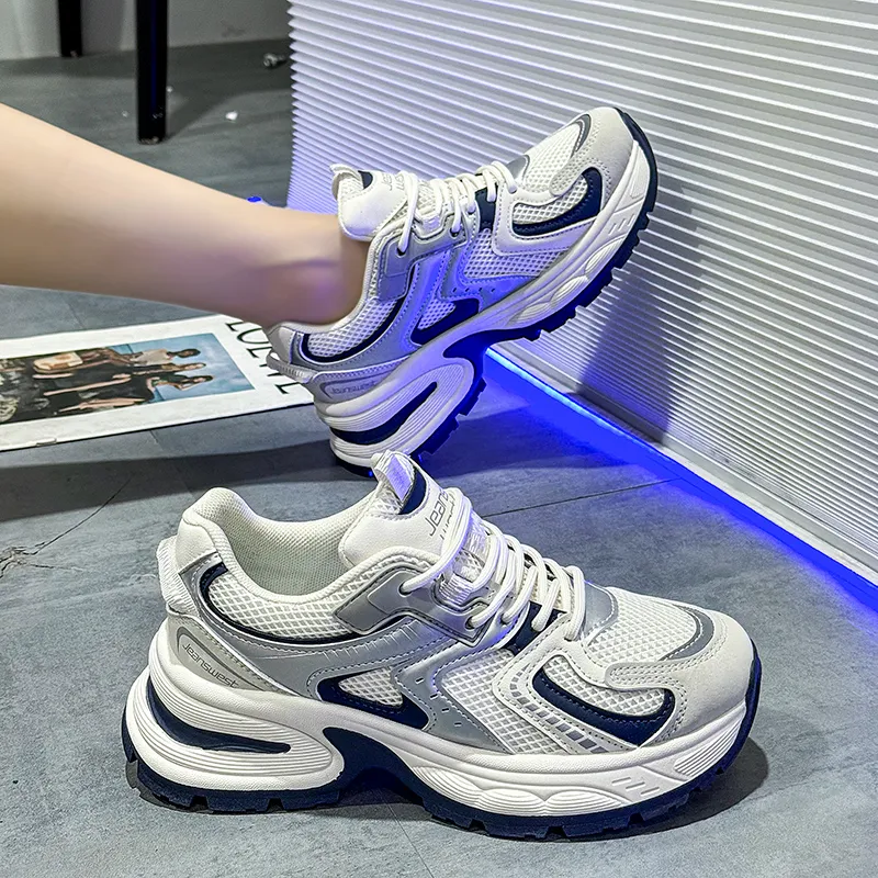 JEANSWEST Abrasion Resistant, Breathable, Lightweight, Height Increasing Chunky Sneakers Women's-5
