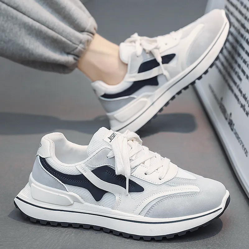 JEANSWEST Anti Slip And Wear Resistant Height Increasing Low Top Casual Shoes Unisex-5