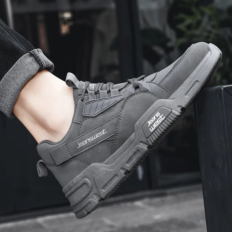 JEANSWEST Anti Slip And Wear Resistant Height Increasing Low Top Casual Shoes Men's-11