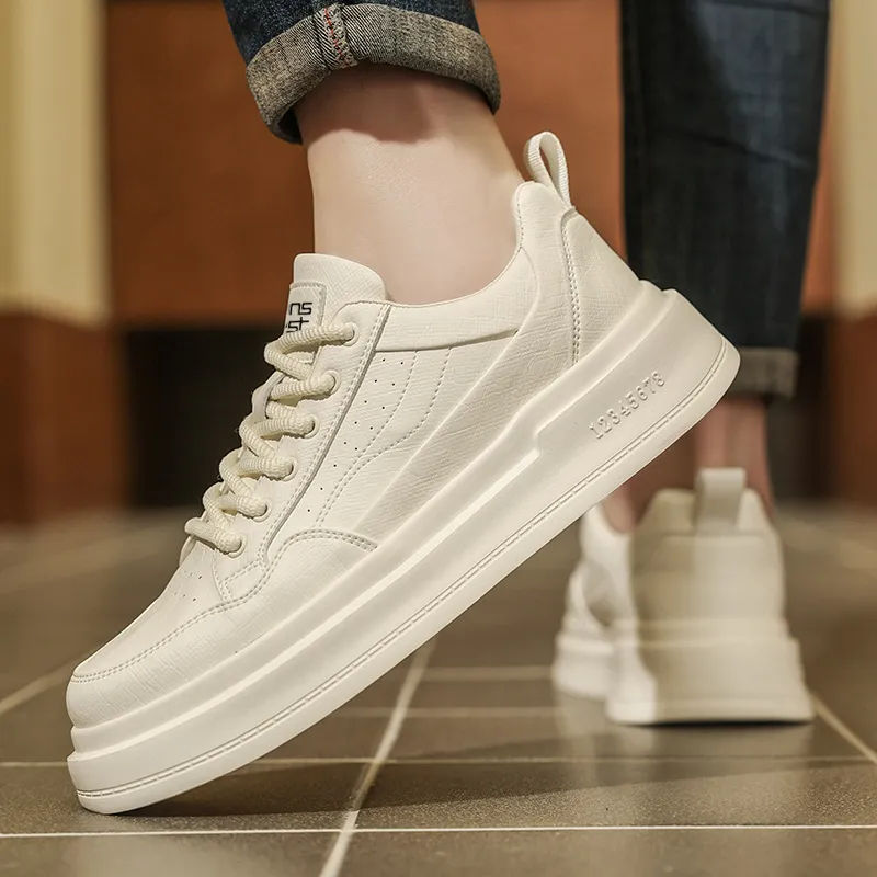 JEANSWEST Coverage Low Top Air Force 1 White Sneakers Men's-7